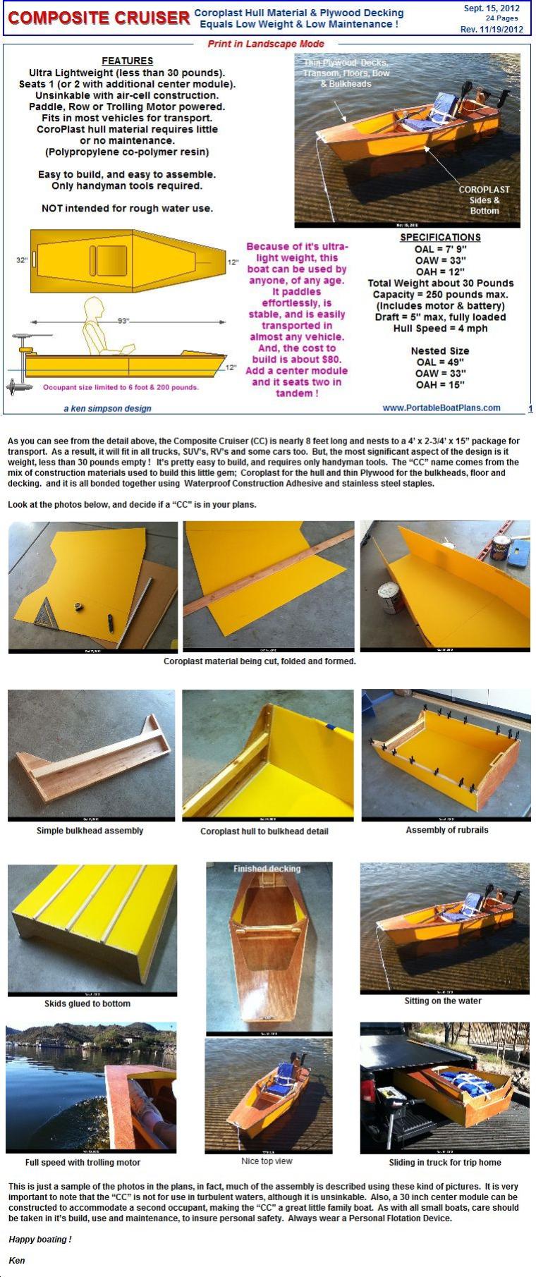 Portable Boat Plans Portable Boat Plans